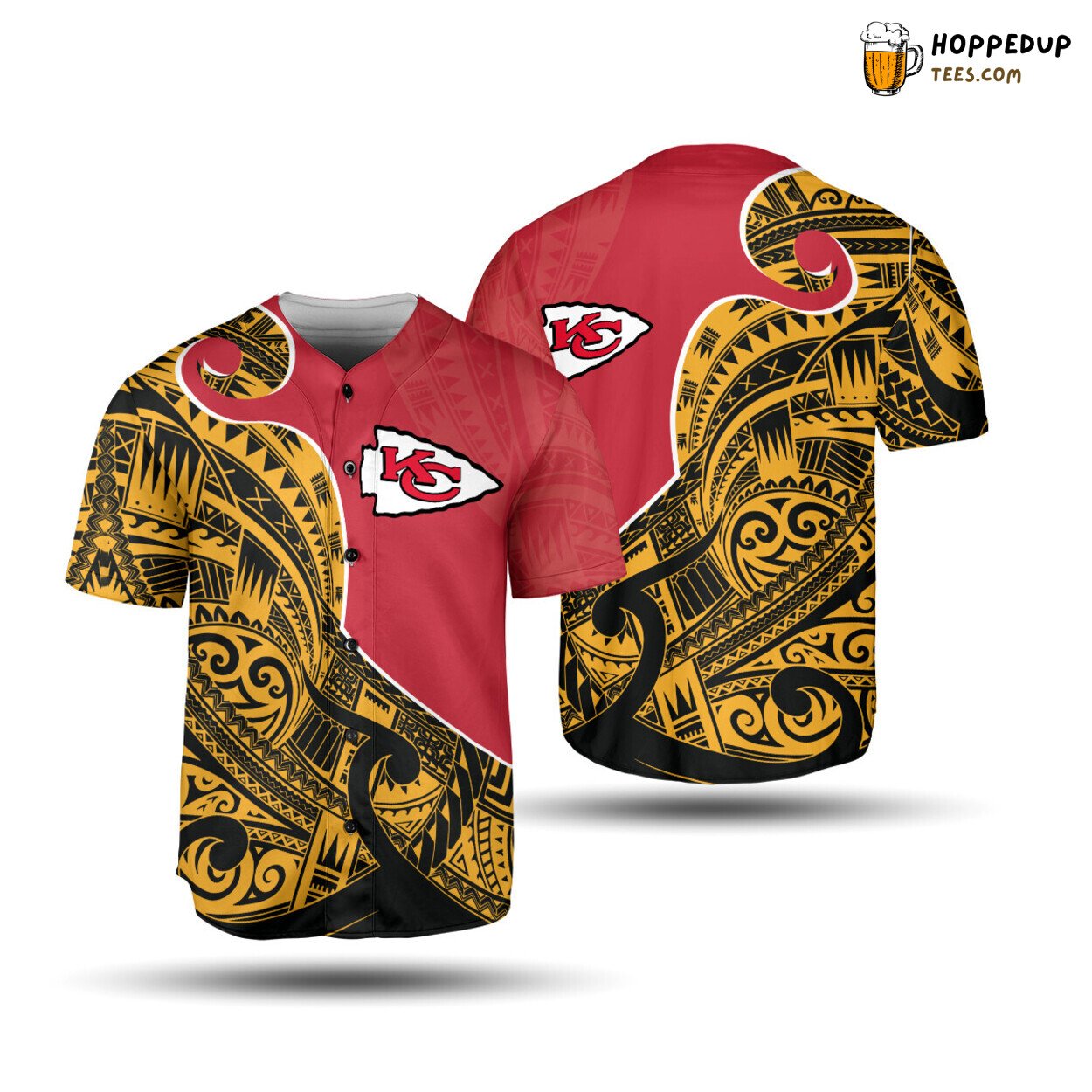 Kansas City Chiefs Baseball Jersey Tribal And Logo Perfect Gifts For Your Loved Ones Jersey Shirt