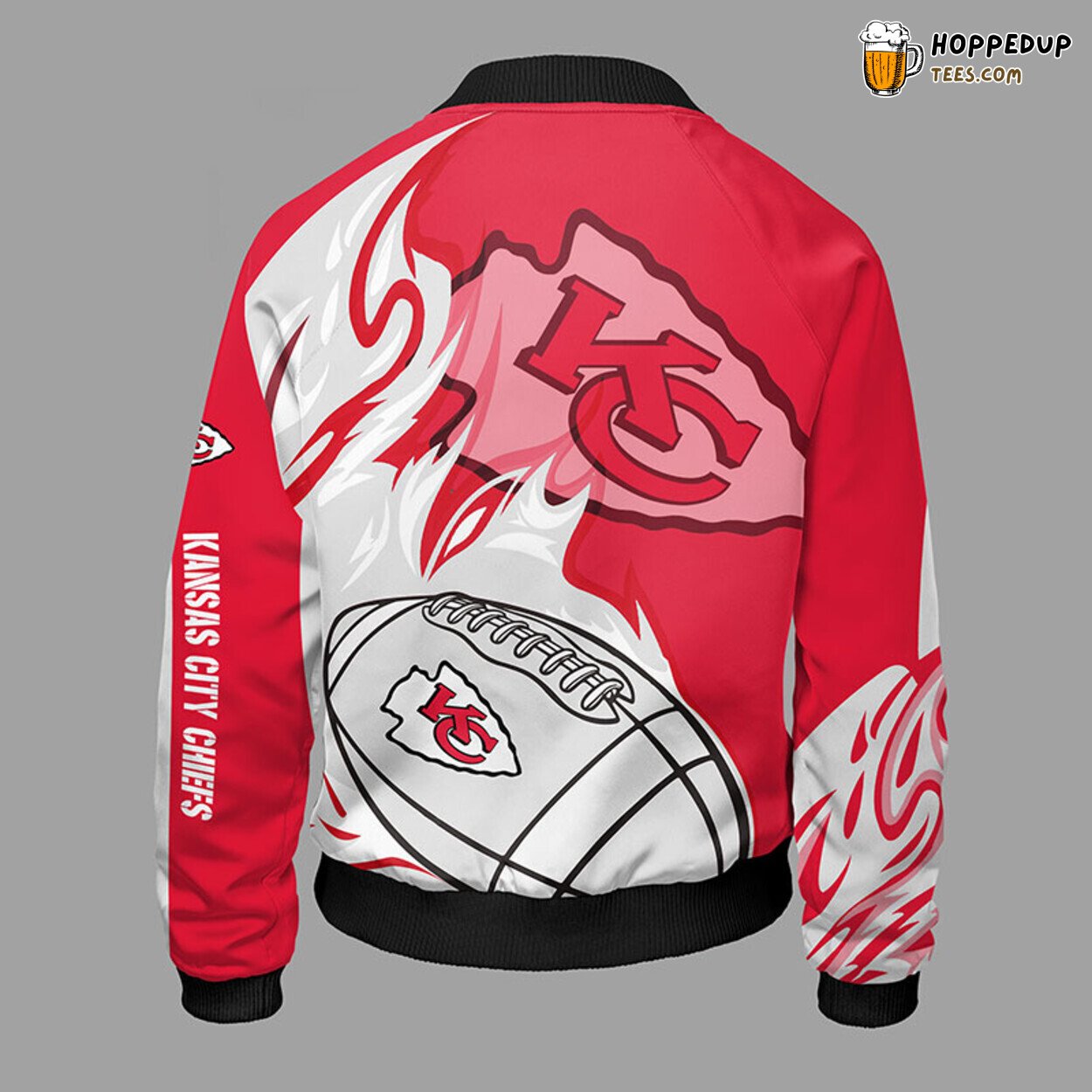 Kansas City Chiefs NFL Classic Red Bomber Jacket Design Look