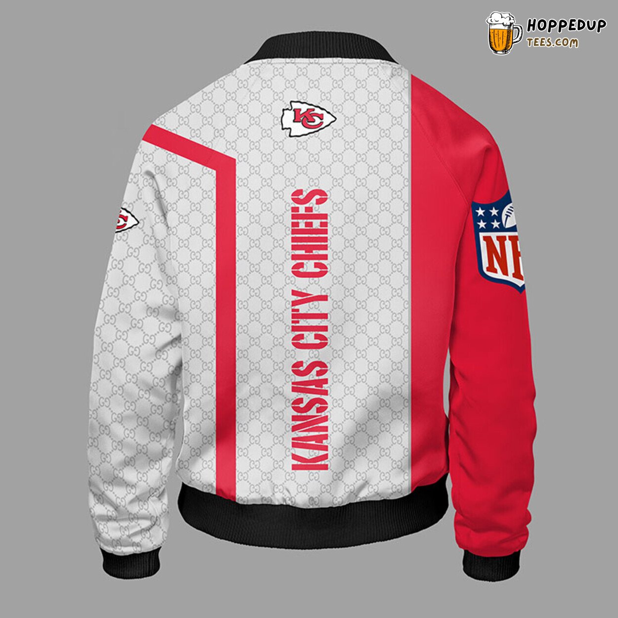 Kansas City Chiefs NFL Distinct Unisex Red Bomber Jacket Look