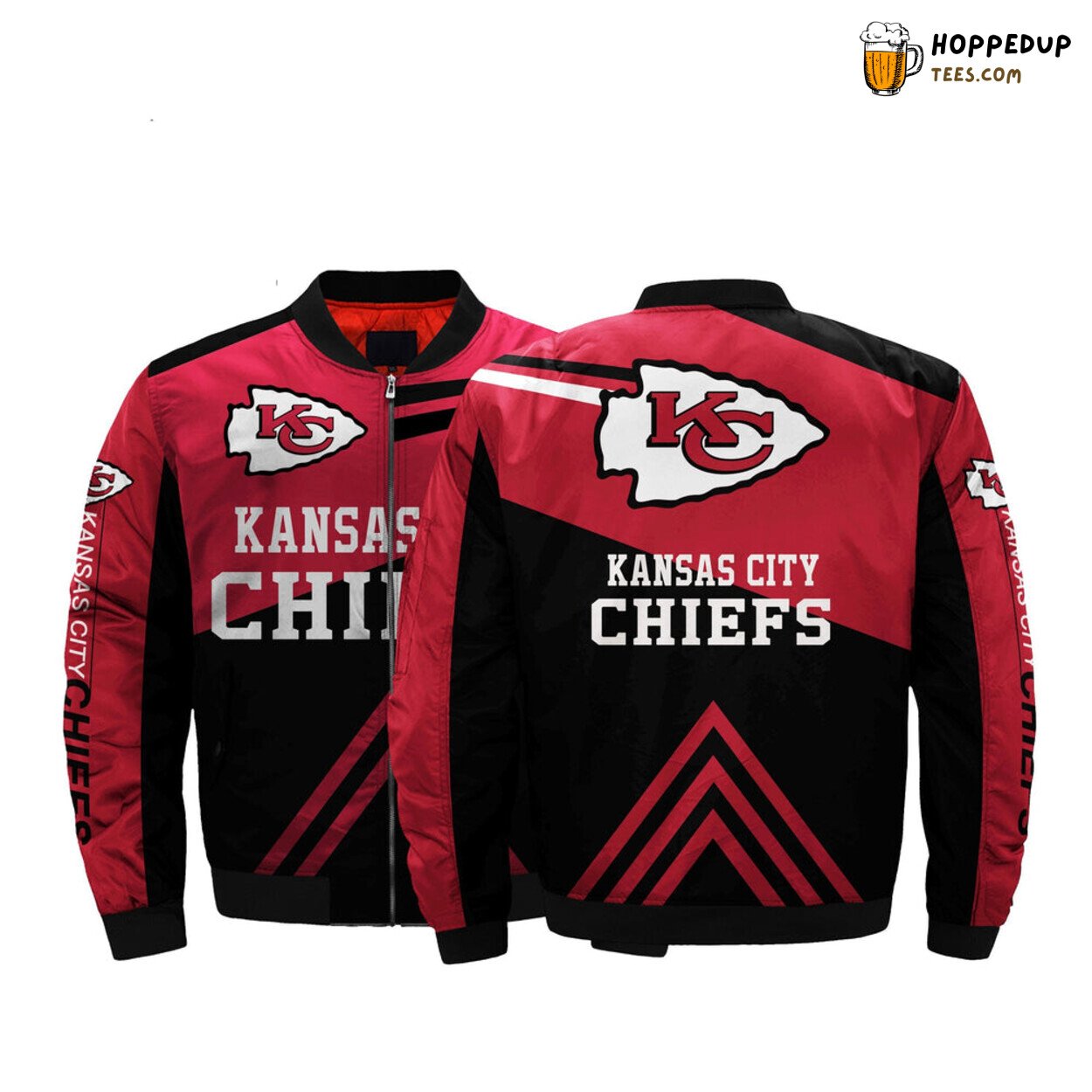 Kansas City Chiefs Plus Size Men NFL Bomber Jacket Classic Series Sale Look