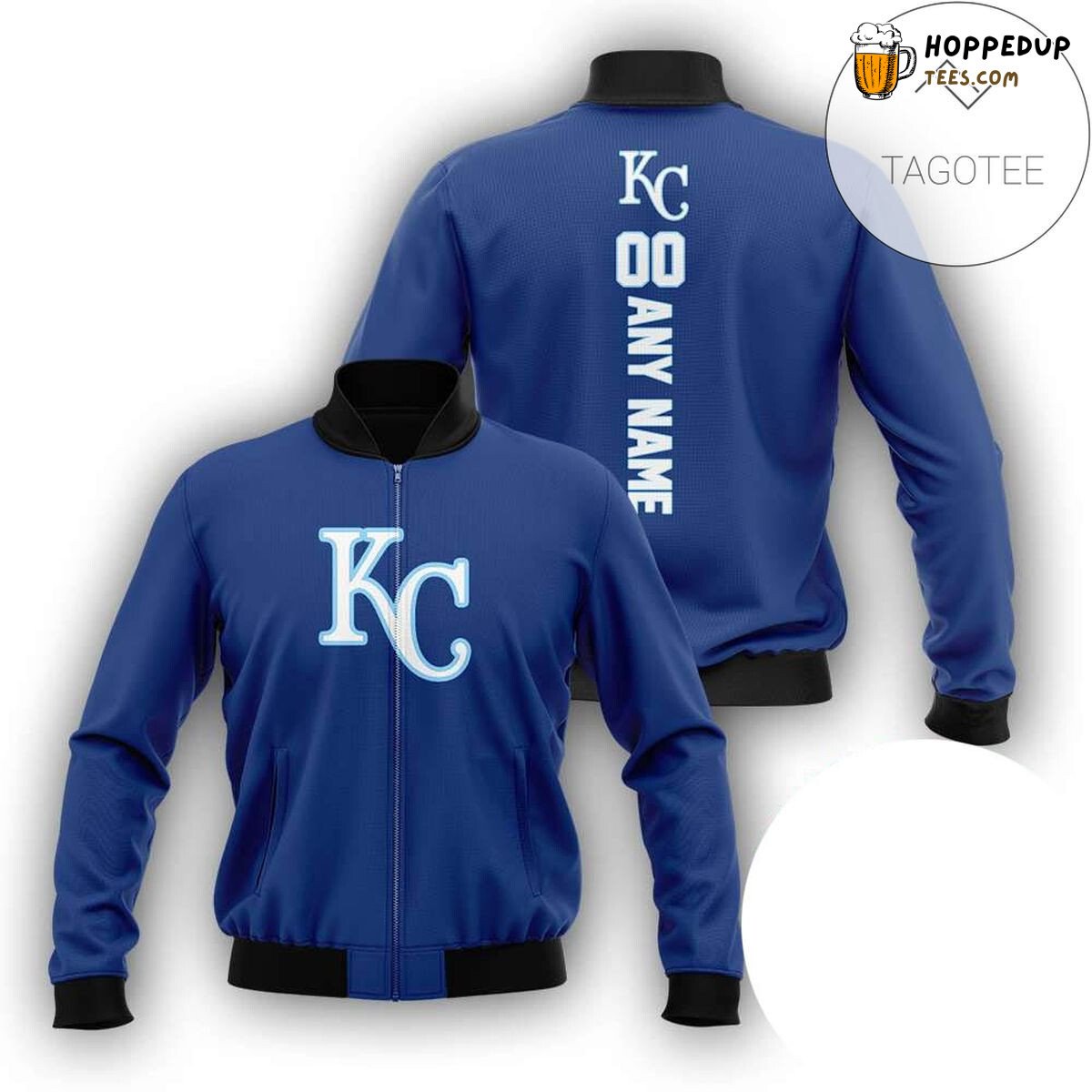 Kansas City Royals Custom Name MLB Blue Series Bomber Jacket