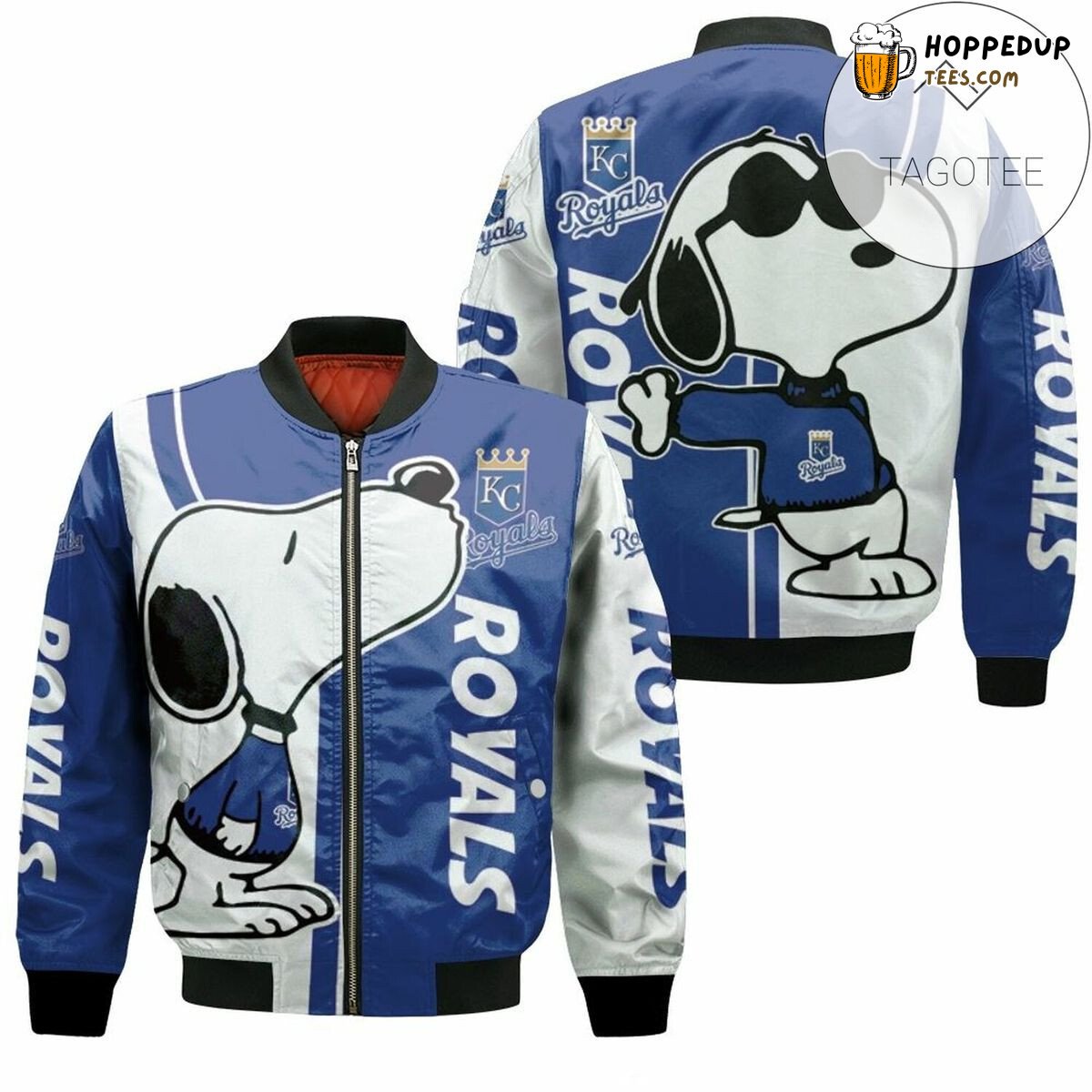 Kansas City Royals MLB Snoopy Love Bomber Jacket Exclusive