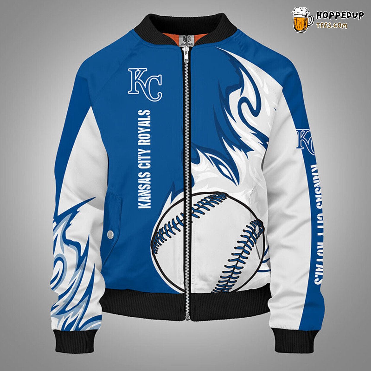 Kansas City Royals MLB Unique Blue Premium Bomber Jacket Design