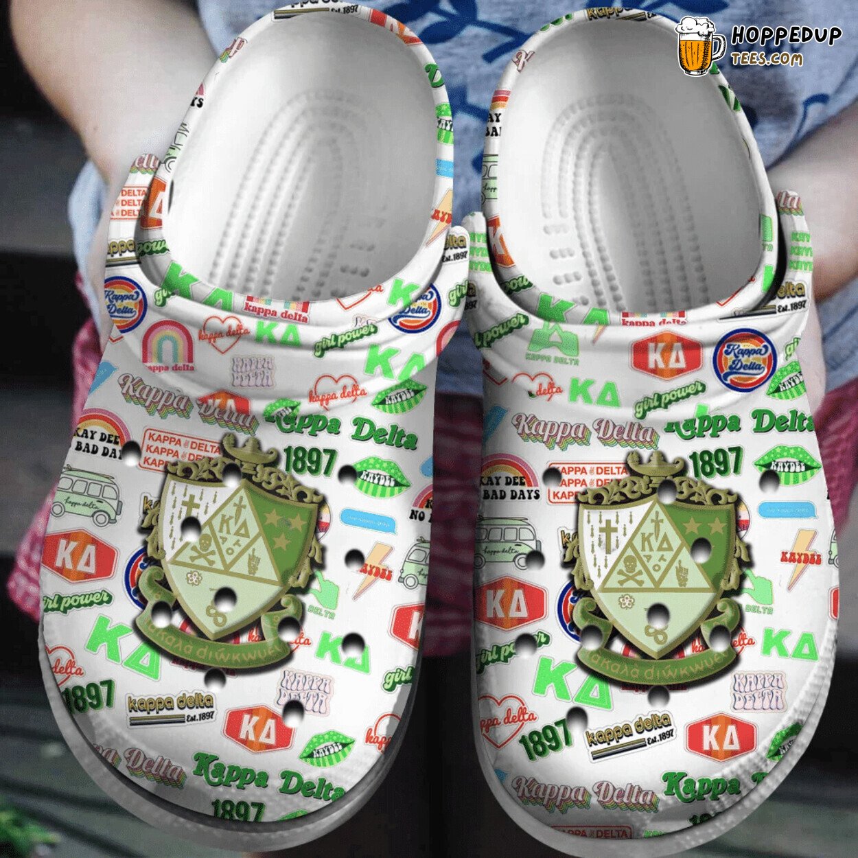 Kappa Delta Classic Themed Comfortable Unique Clogs Shoes Design