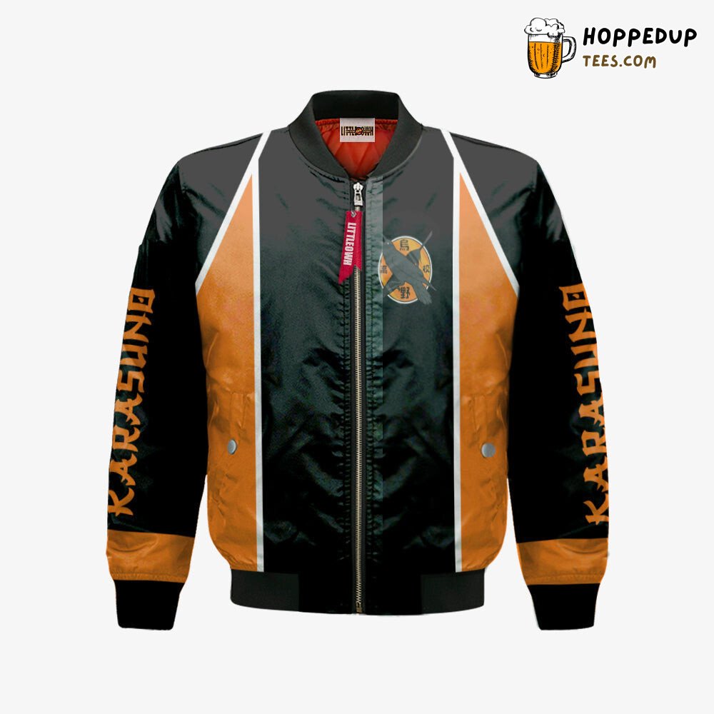 Karasuno High School Haikyuu Unique Design Sports Bomber Jacket Apparel