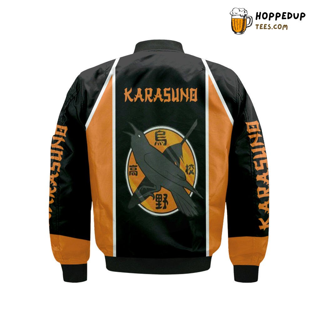 Karasuno High Team Bomber Jacket Inspired Haikyuu Limited Edition Look