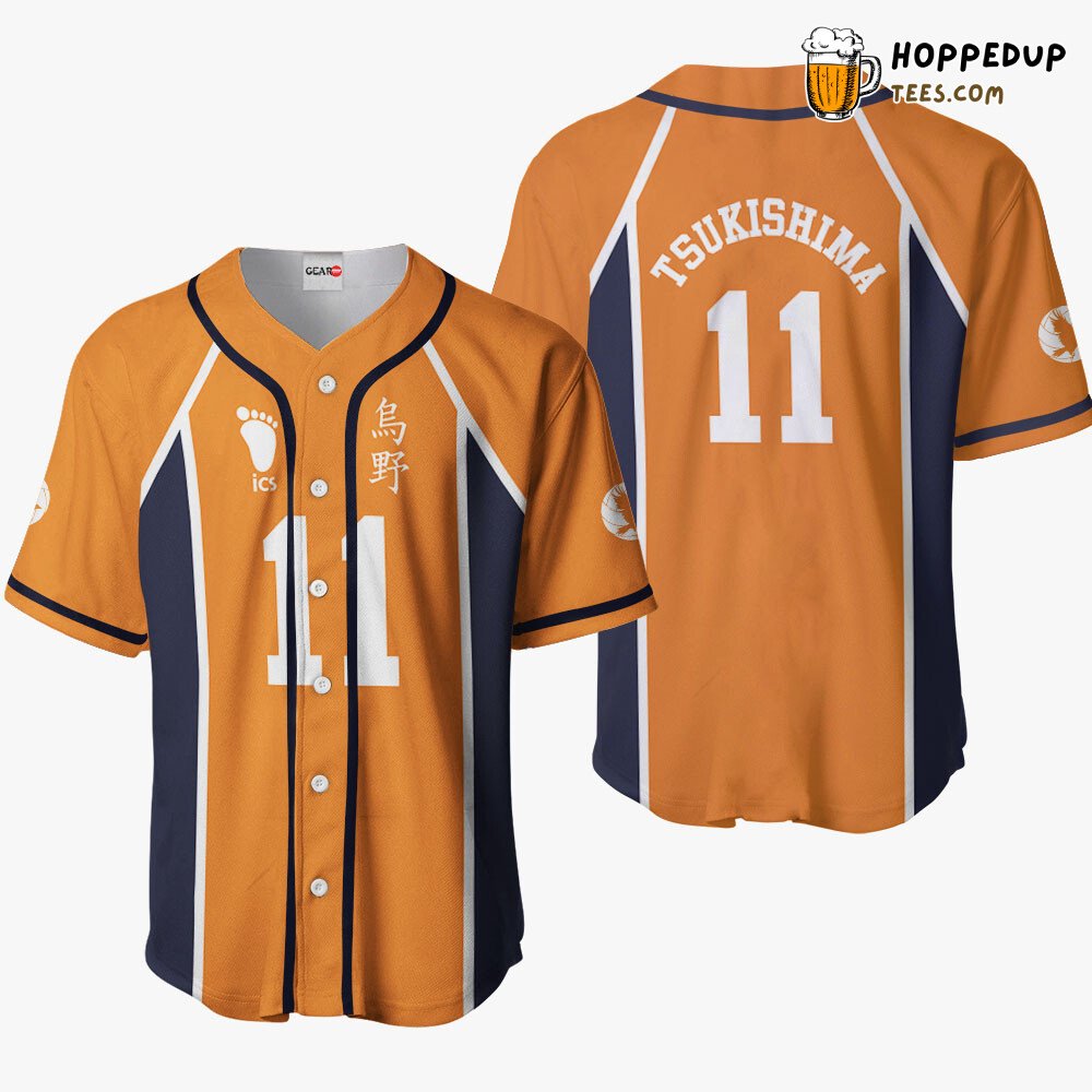 Kei Tsukishima Distinctive Baseball Jersey Costume Unique Design Edition Kei Tsukishima Distinctive Baseball Jersey Costume Unique Design Edition
