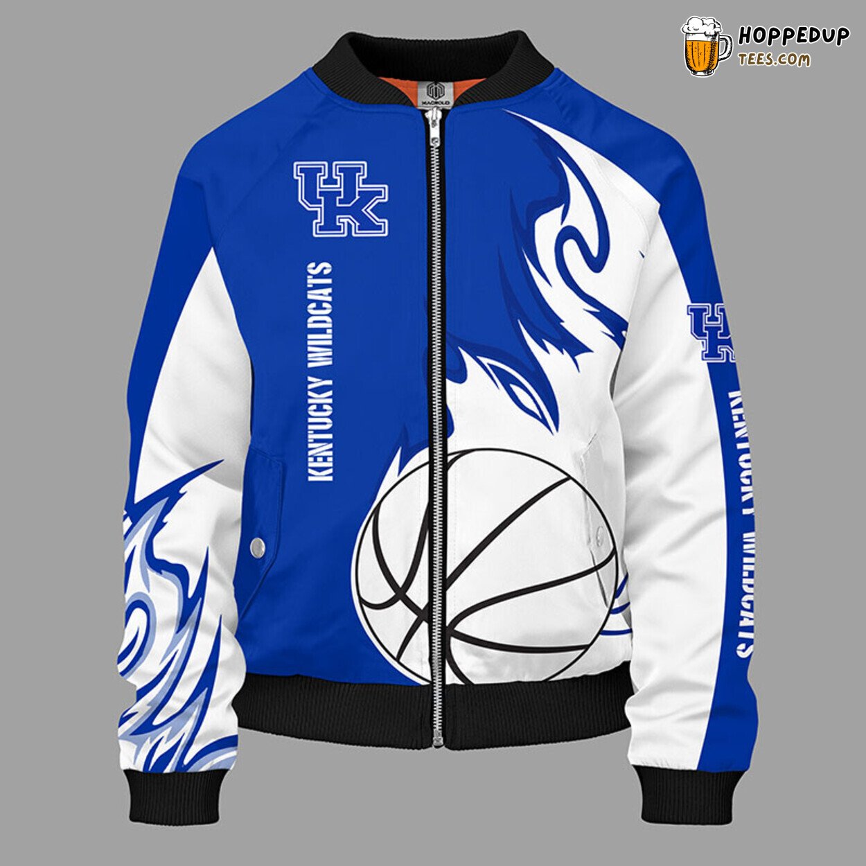 Kentucky Wildcats NCAA Blue Premium Unisex Bomber Jacket Design