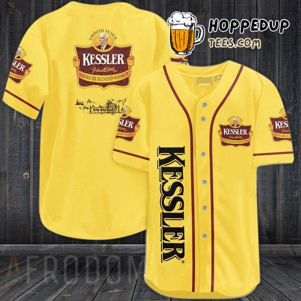 Kessler Whiskey Yellow Theme Baseball Jersey Distinctive Style Edition