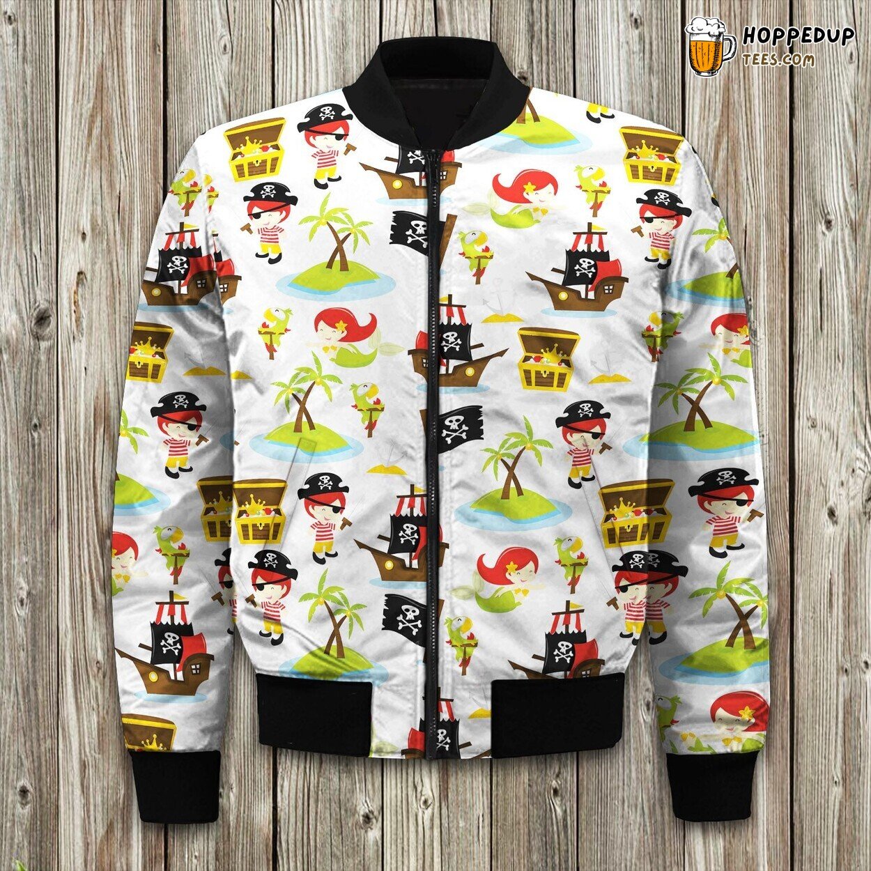 Kids Pirates And Mermaids Bomber Jacket