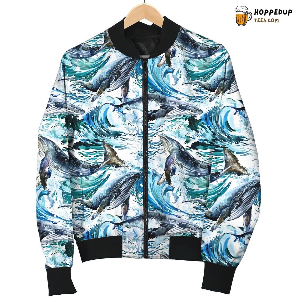 Killer Whale Majesty Winter Bomber Jacket Deep Sea Explorer