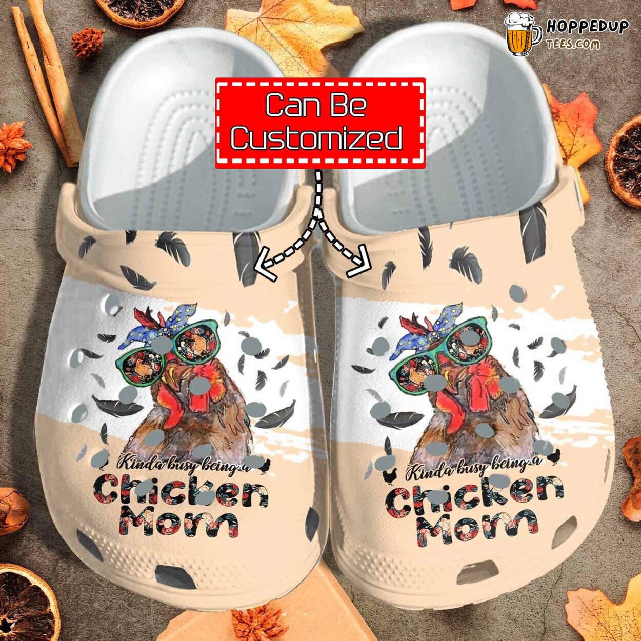 Kinda Busy Being Chicken Mom Personalized Comfortable Clog Shoes