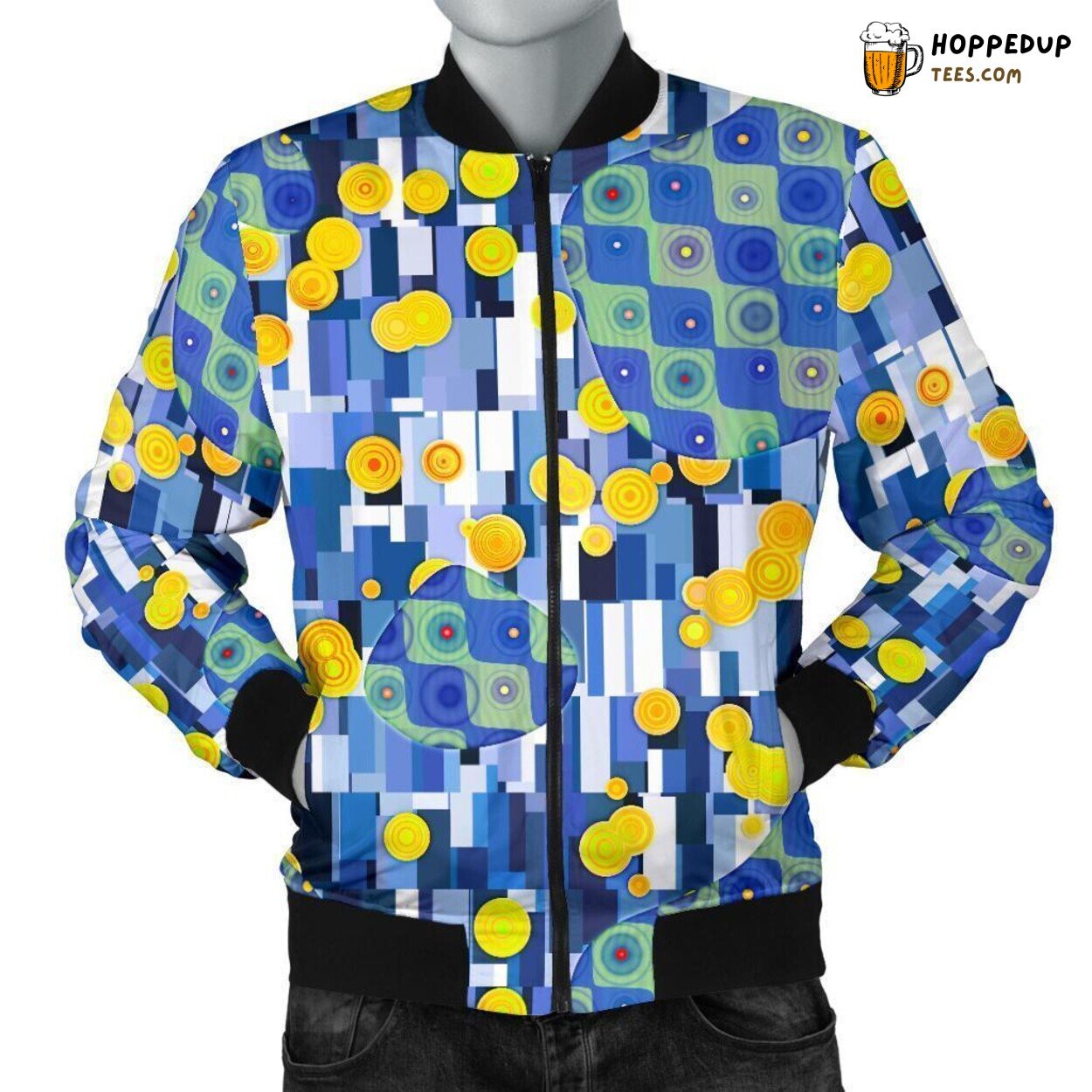 Klimt Essence in Art Men’s Bomber Jacket Unique Distinct Pattern Design Art