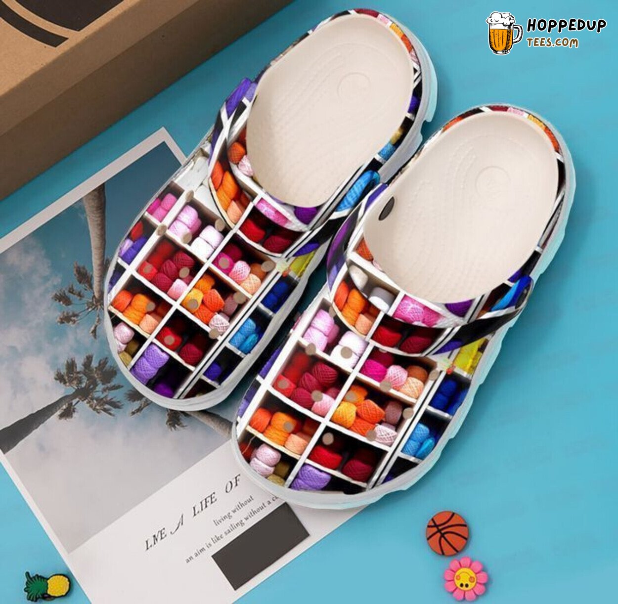 Knitting Wool Lovers Classic Themed Comfortable Unique Design Clogs