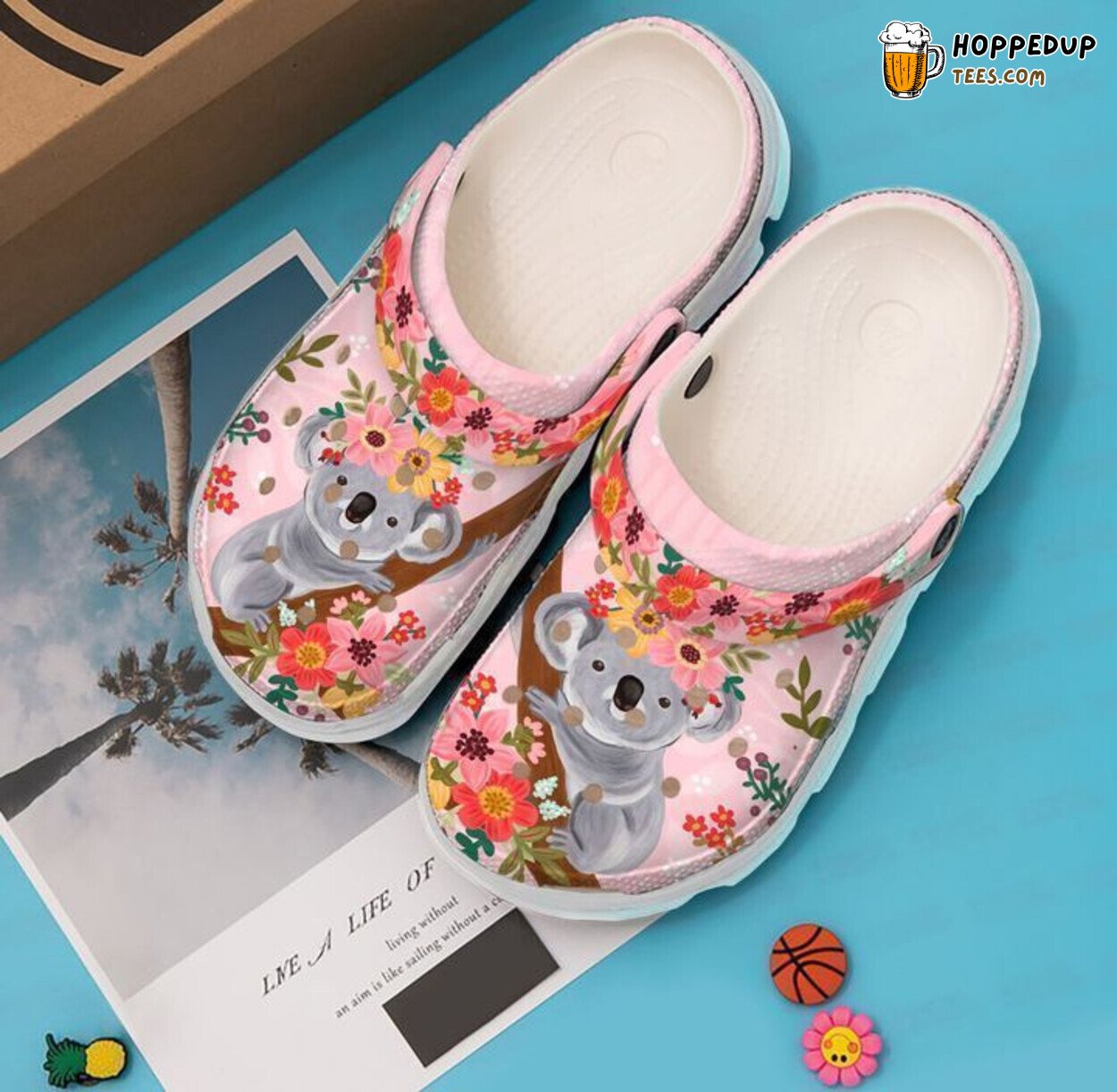 Koala Lover Theme Comfortable Clog Shoes Unique Animal Inspired Footwear