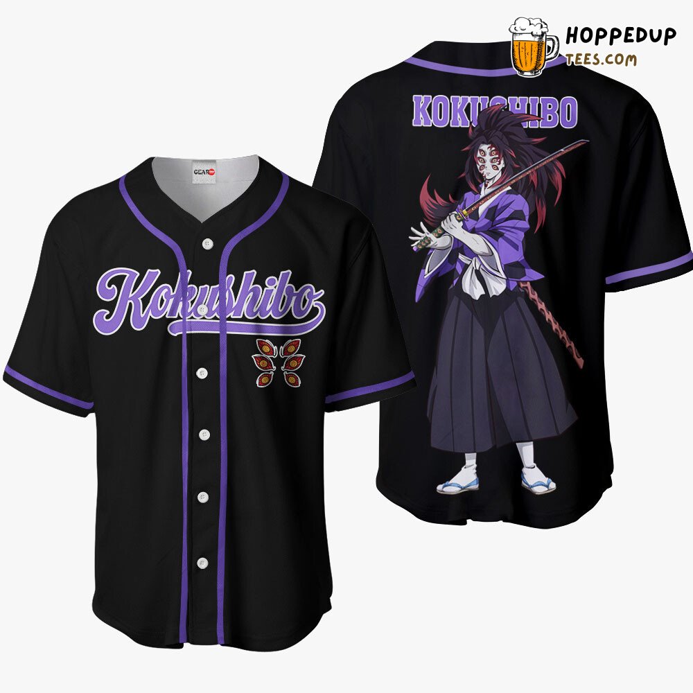 Kokushibo Distinctive Anime Baseball Jersey Shirt Unique Collection Design