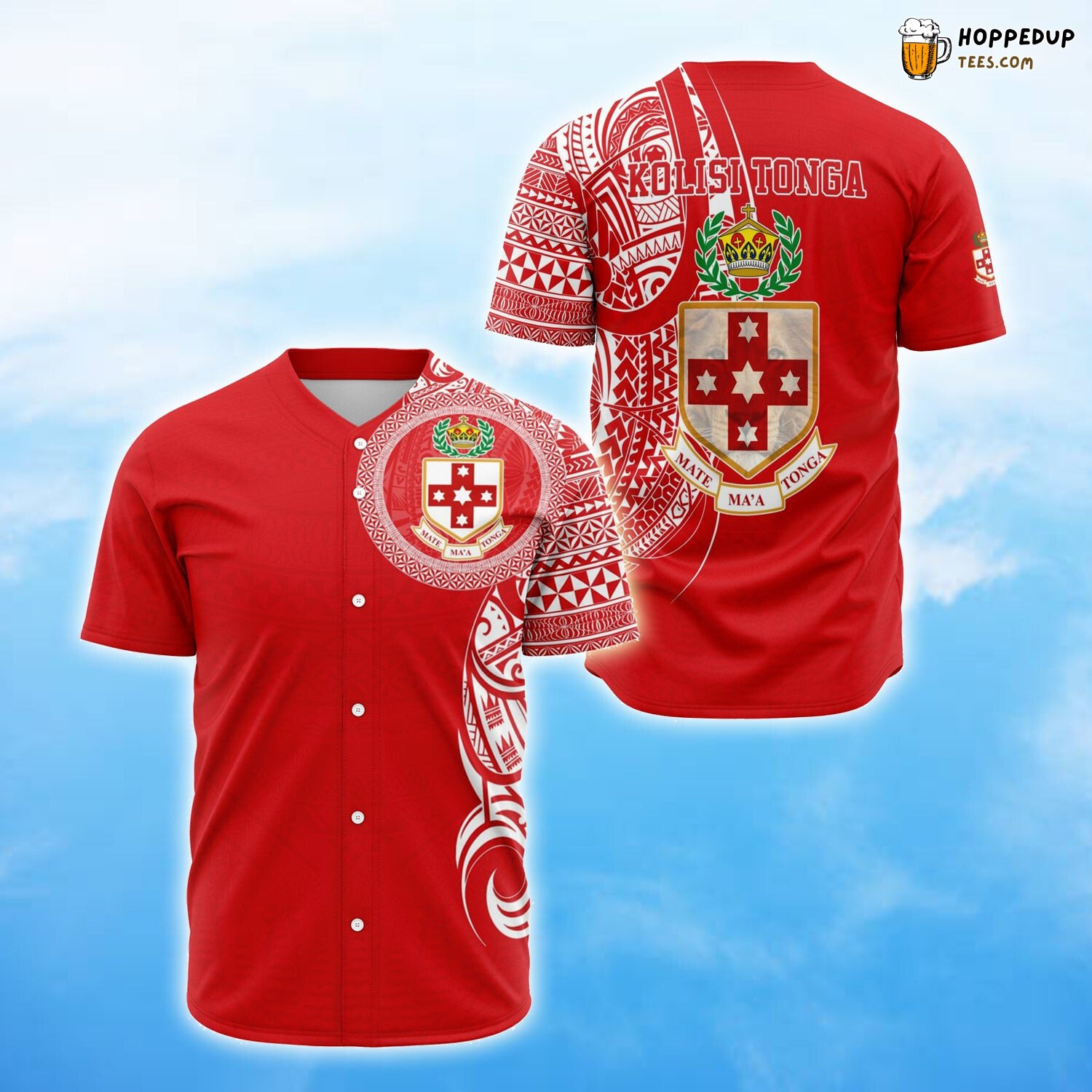 Kolisi Tonga Polynesian Baseball Tee Jersey Shirts 3D