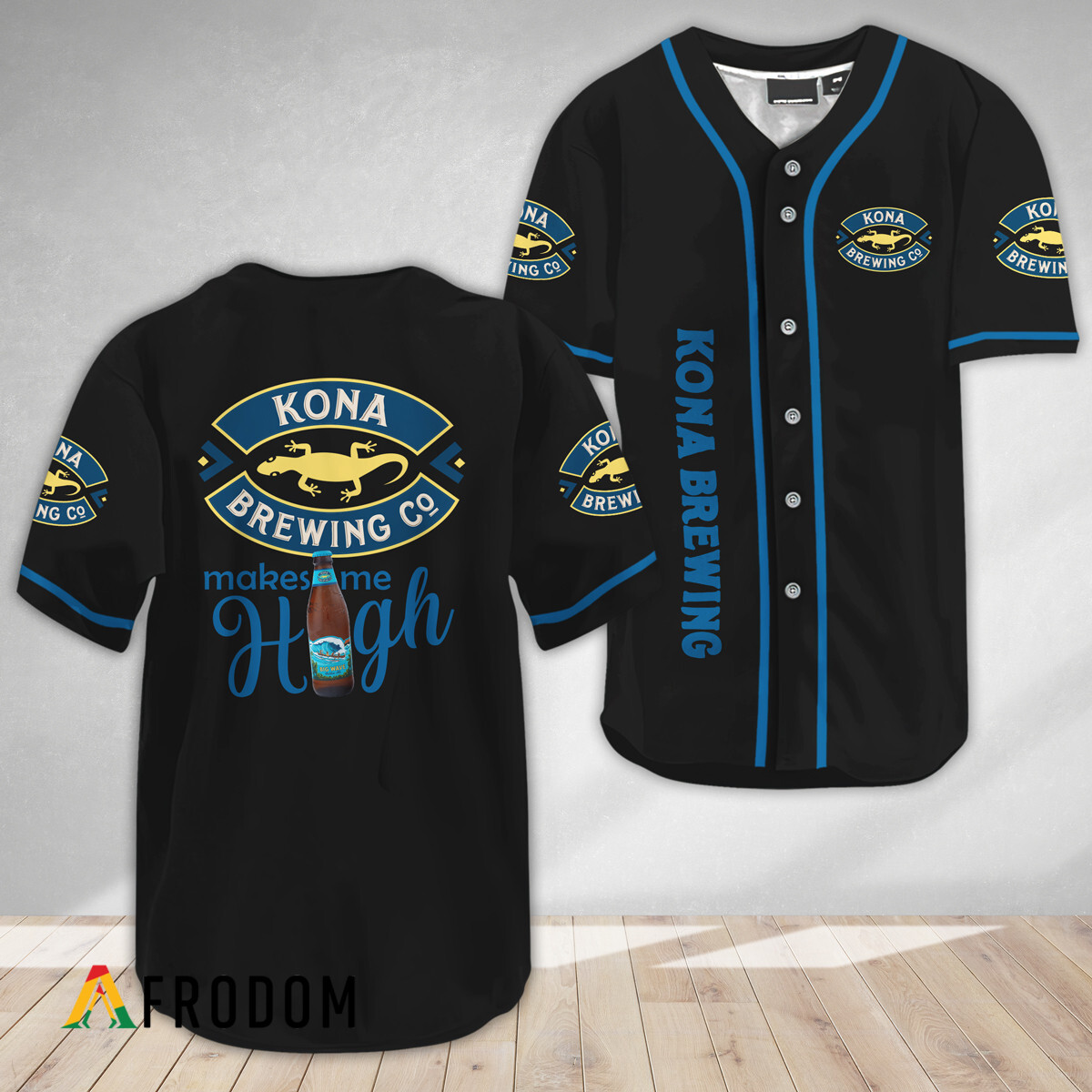 Kona Brewing Make Me High Baseball Jersey HU