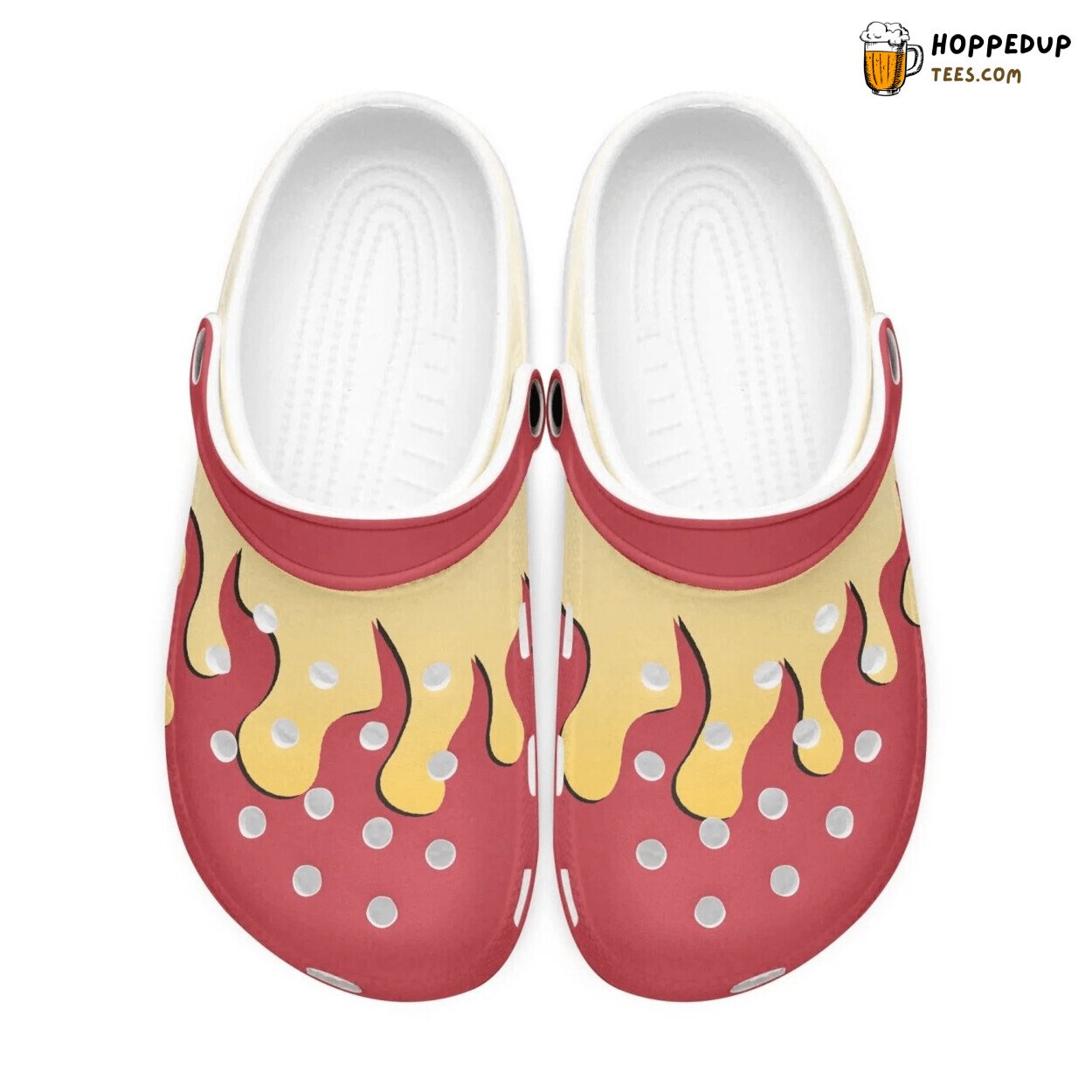 Kyojuro from Demon Slayer Inspired Unique Artistic Design Clogs Footwear