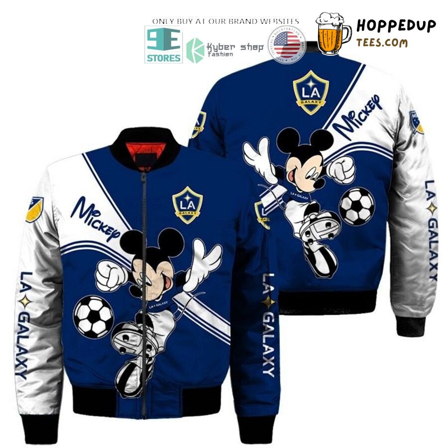 LA Galaxy Disney Mickey Mouse MLS Themed Bomber Jacket Look