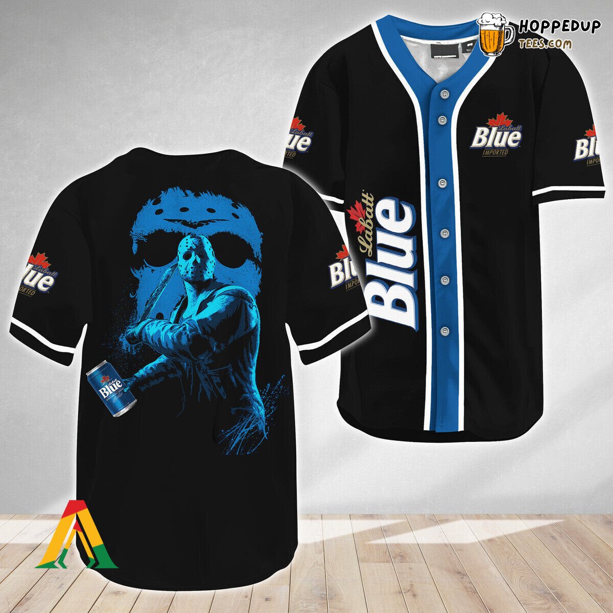 Labatt Blue Jason Voorhees Friday The 13th Unique Baseball Jersey Look