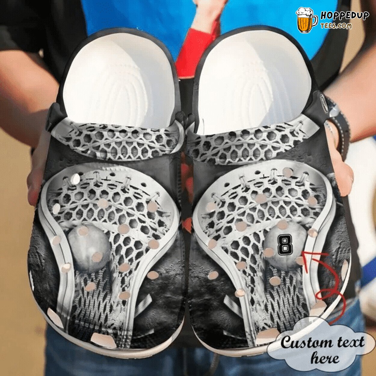 Lacrosse Love Personalized Classic Comfortable Unique Clogs Shoes