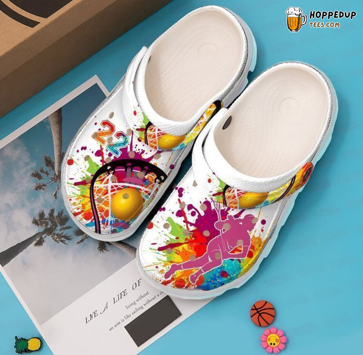 Lacrosse Personalized Passion Themed Classic Comfortable Clogs Shoes