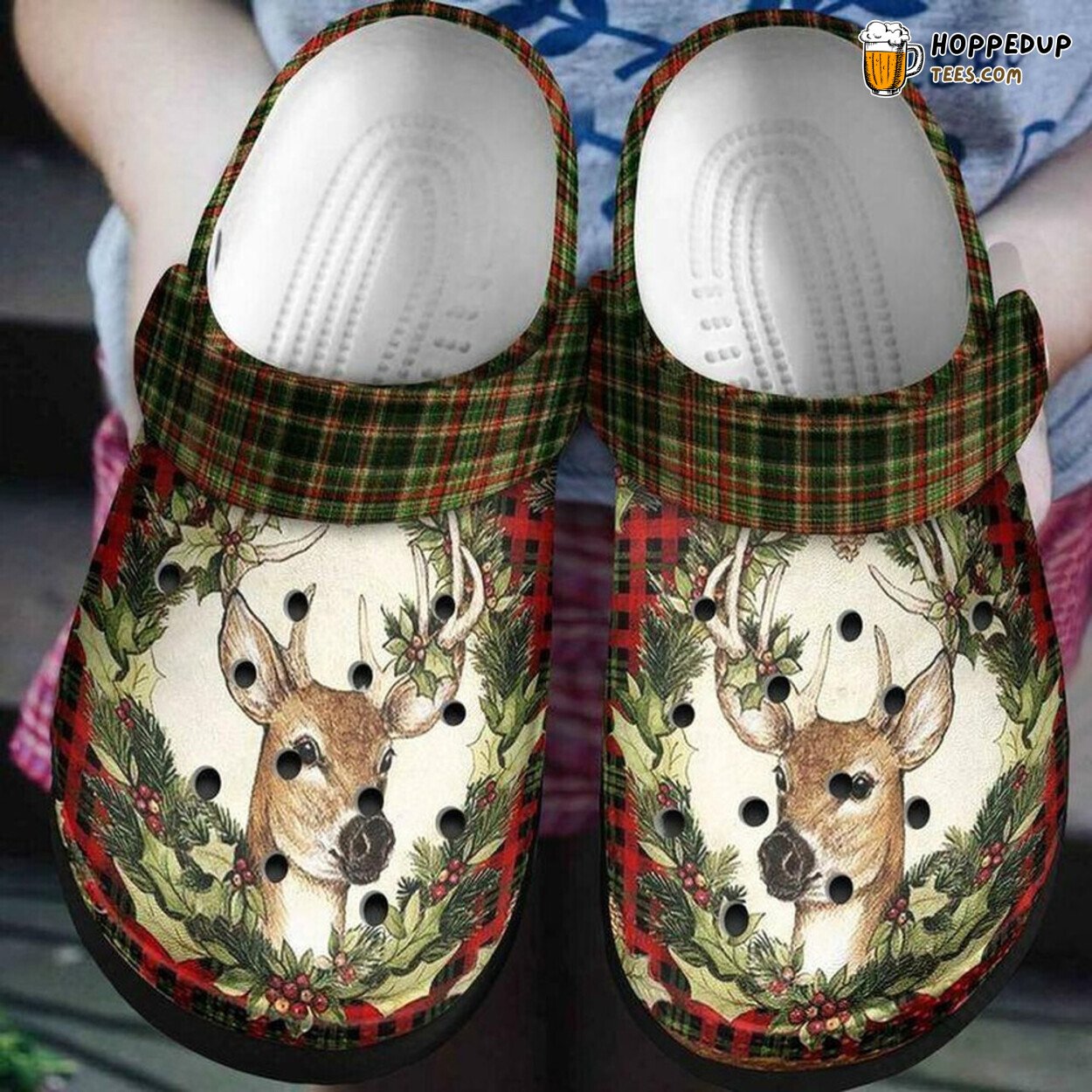 Lady Deer Floral Personalized Rubber Clogs Comfortable and Stylish Footwear