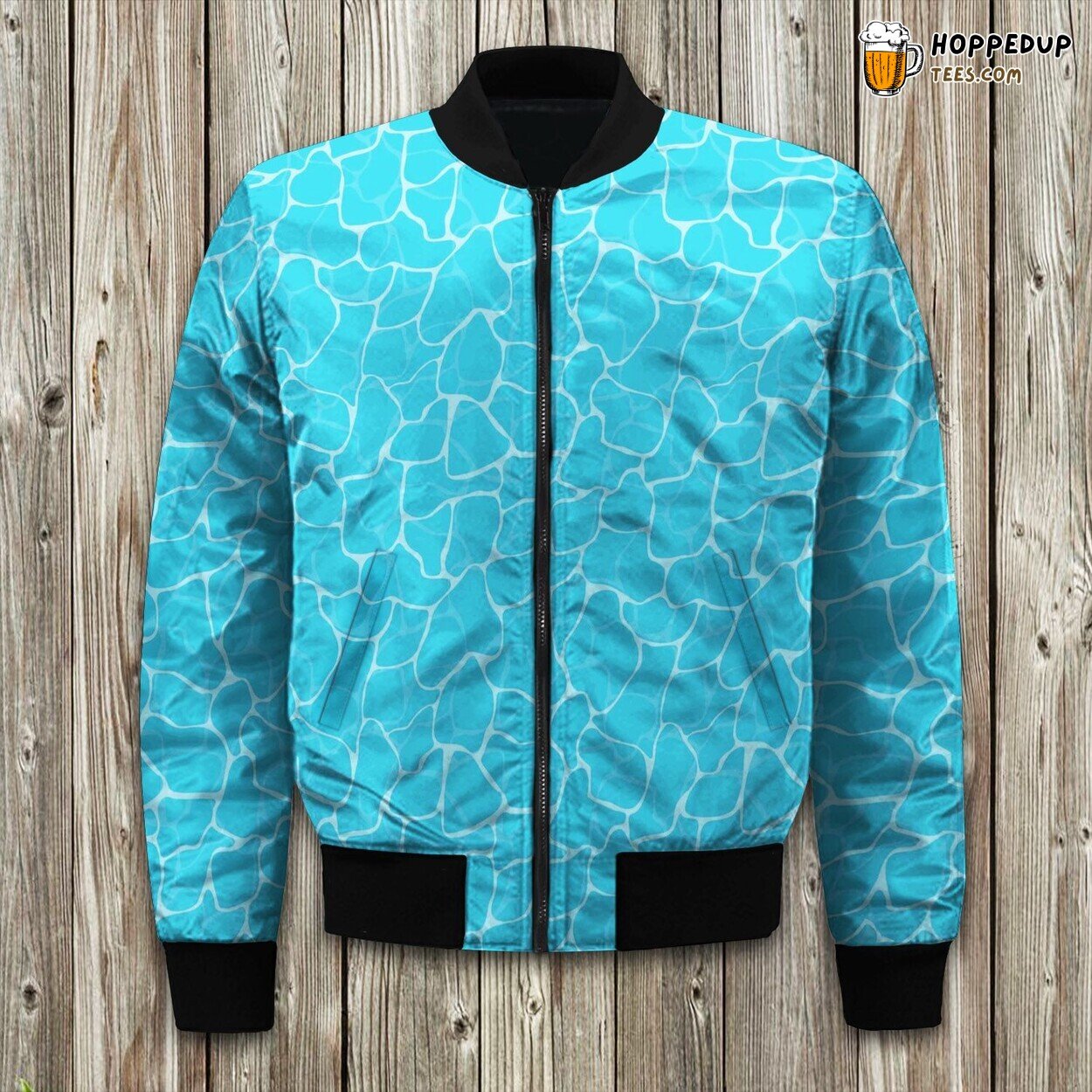 Lake Design Pattern Bomber Jacket