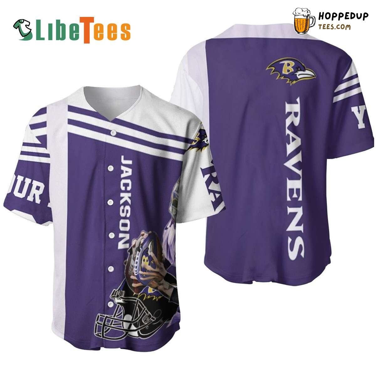 Lamar Jackson Ravens Dedication Baseball Tee Jersey Shirt Perfect for Fans