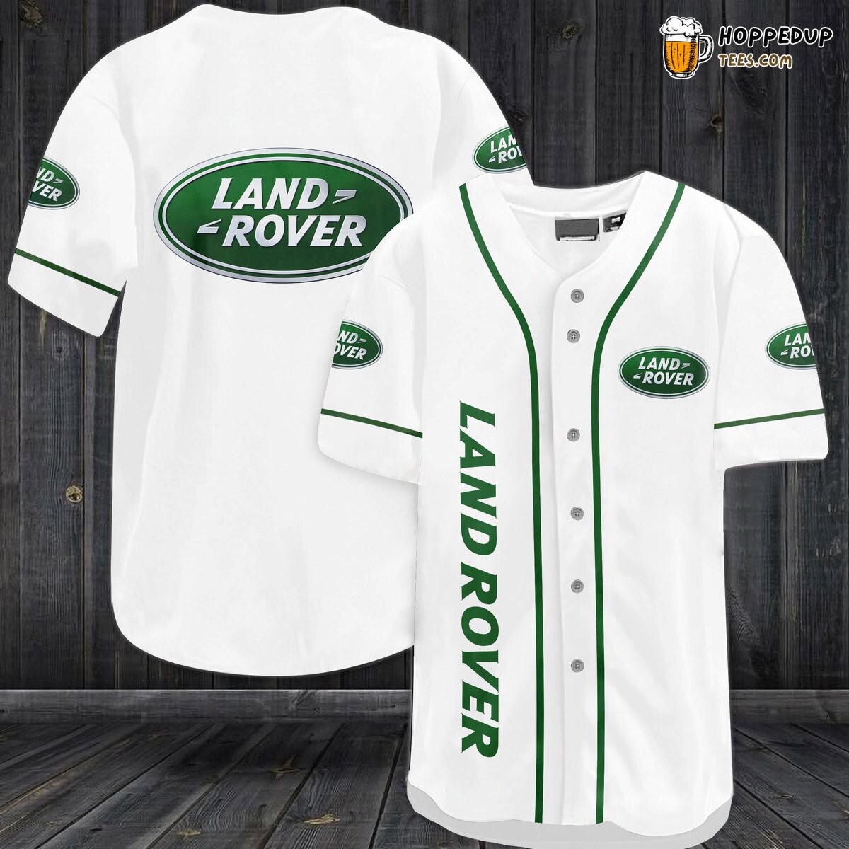 Land Rover Baseball Jersey White Unisex Jersey Shirt