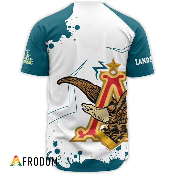 Landshark Lager Beer Anheuser Eagle Logo Baseball Jersey HU