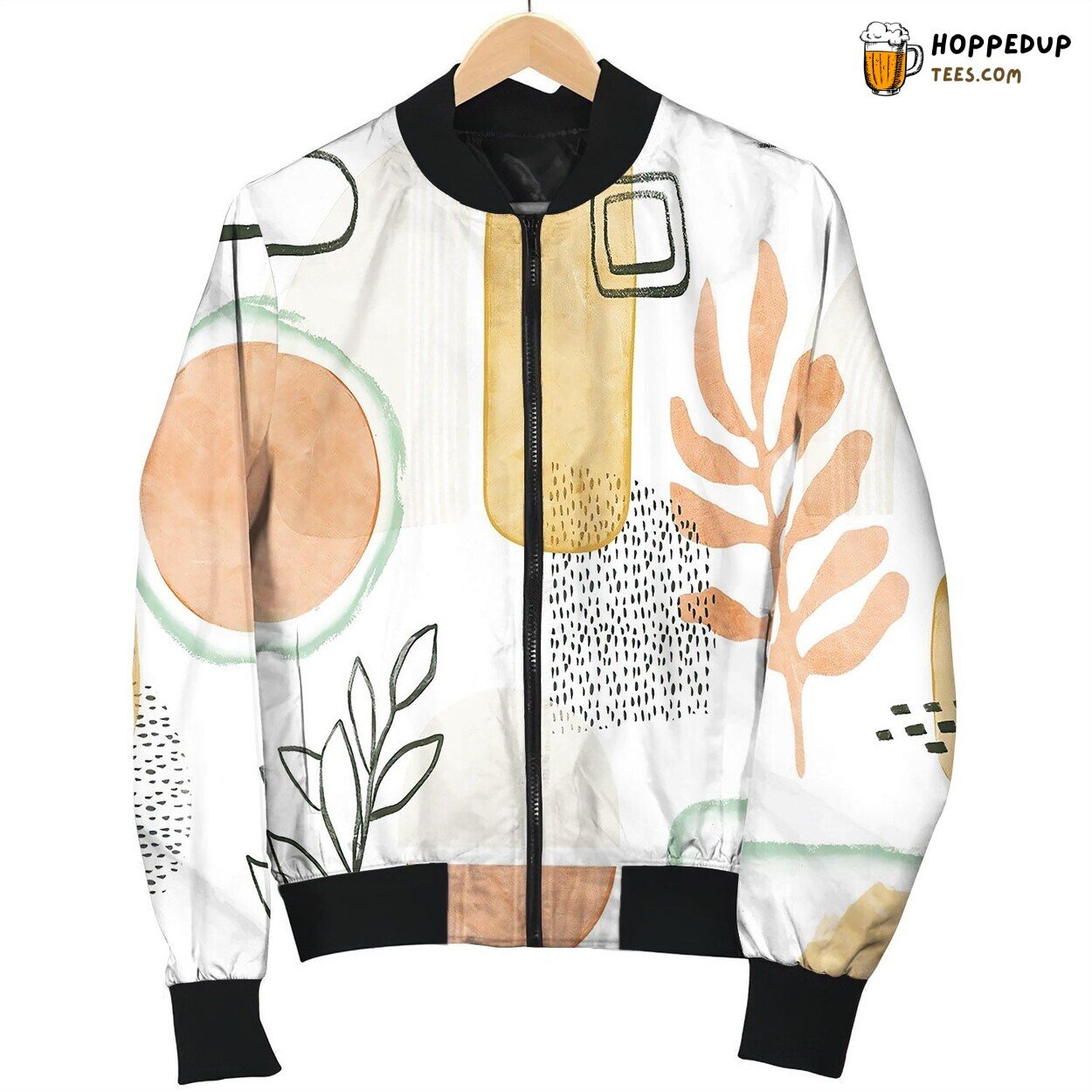Large Scale Boho Shapes Bomber Jacket