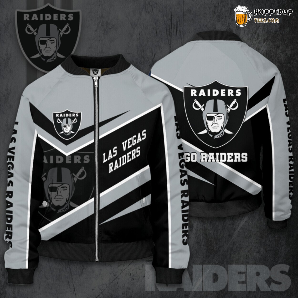 Las Vegas Raiders Classic Bomber Jacket Exemplifying LVR Team Spirit