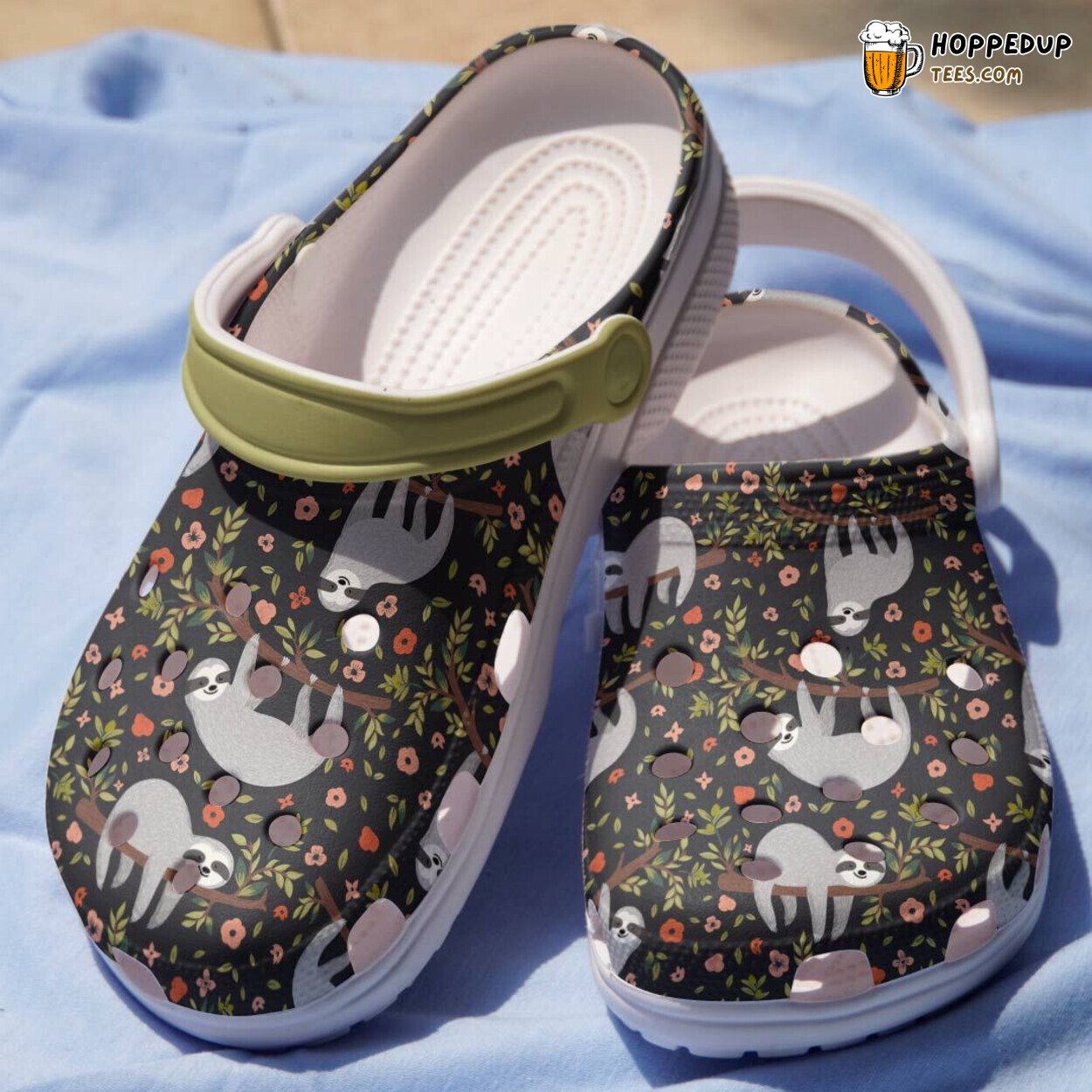 Last Sloth World Flower Crocbland Clog Birthday Gift Woman Girl