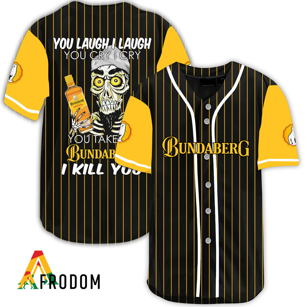 Laugh Cry Take My Bundaberg I Kill You Baseball Jersey HU