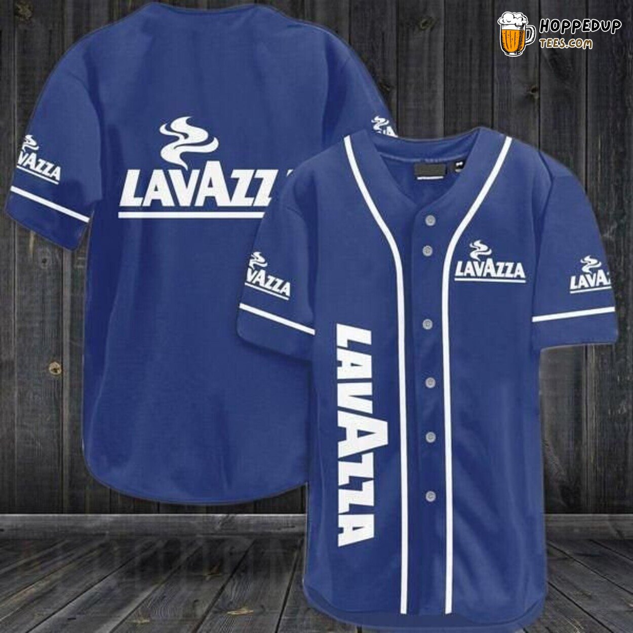 Lavazza Coffee Blue Branded Baseball Jersey Italian Espresso Fan