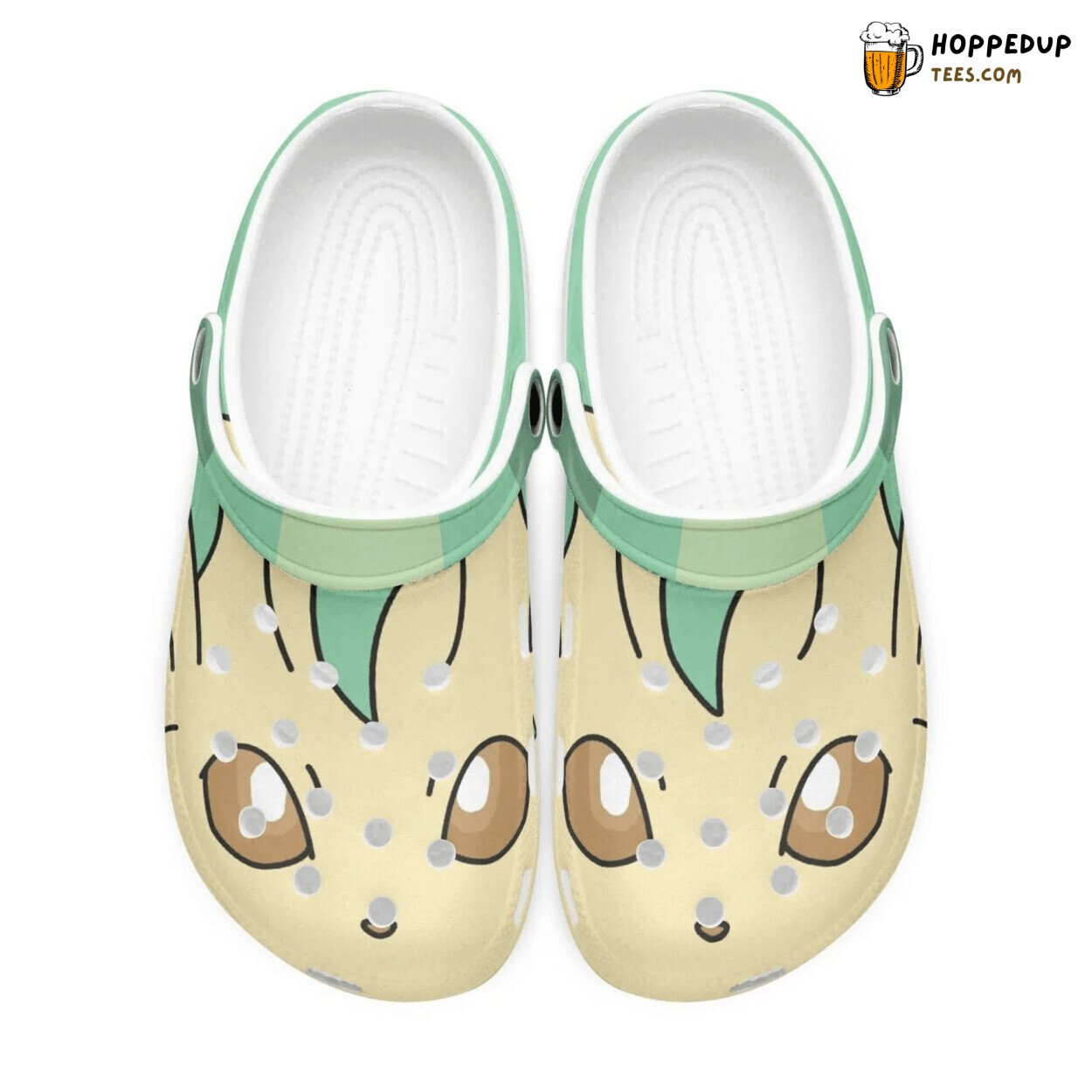 Leafeon from Pokemon Custom Design Comfortable Stylish Clogs Shoes