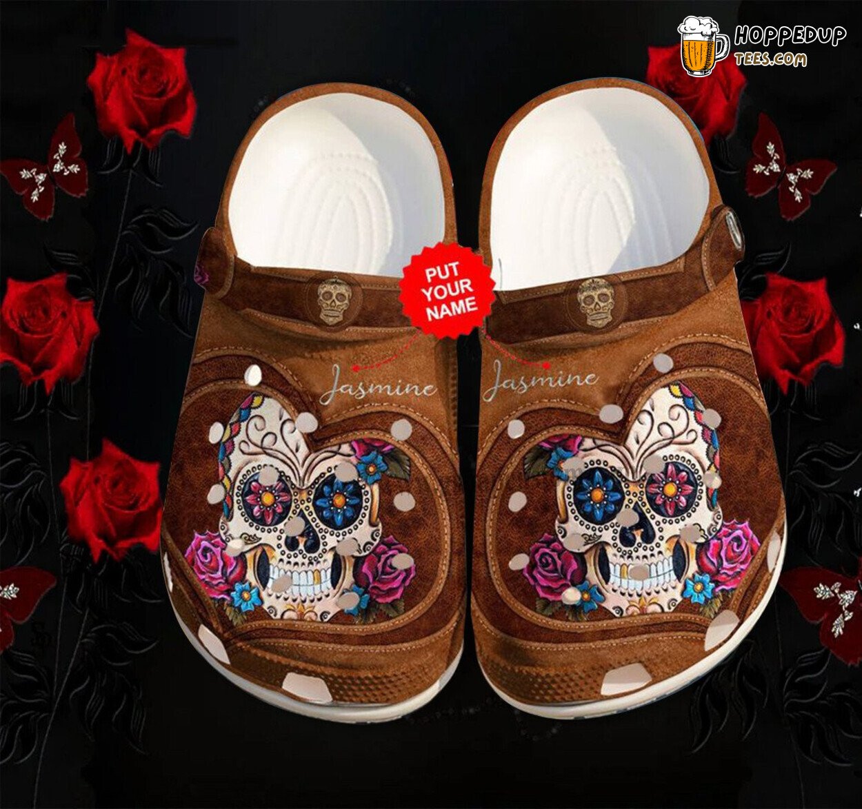 Leather Sugar Themed Classic Comfortable Stylish Unique Clogs Shoes