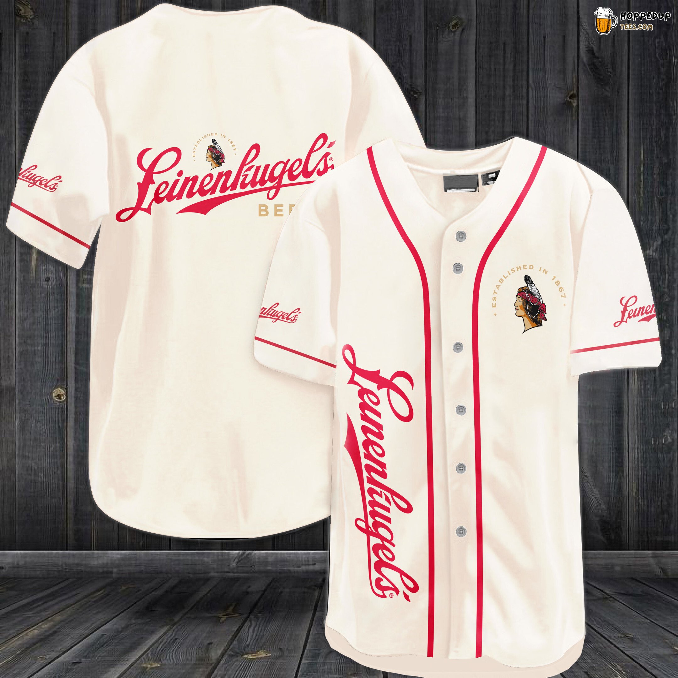 Leinenkugel Beer Classic 3D Baseball Tee Jersey Brewer’s Pride