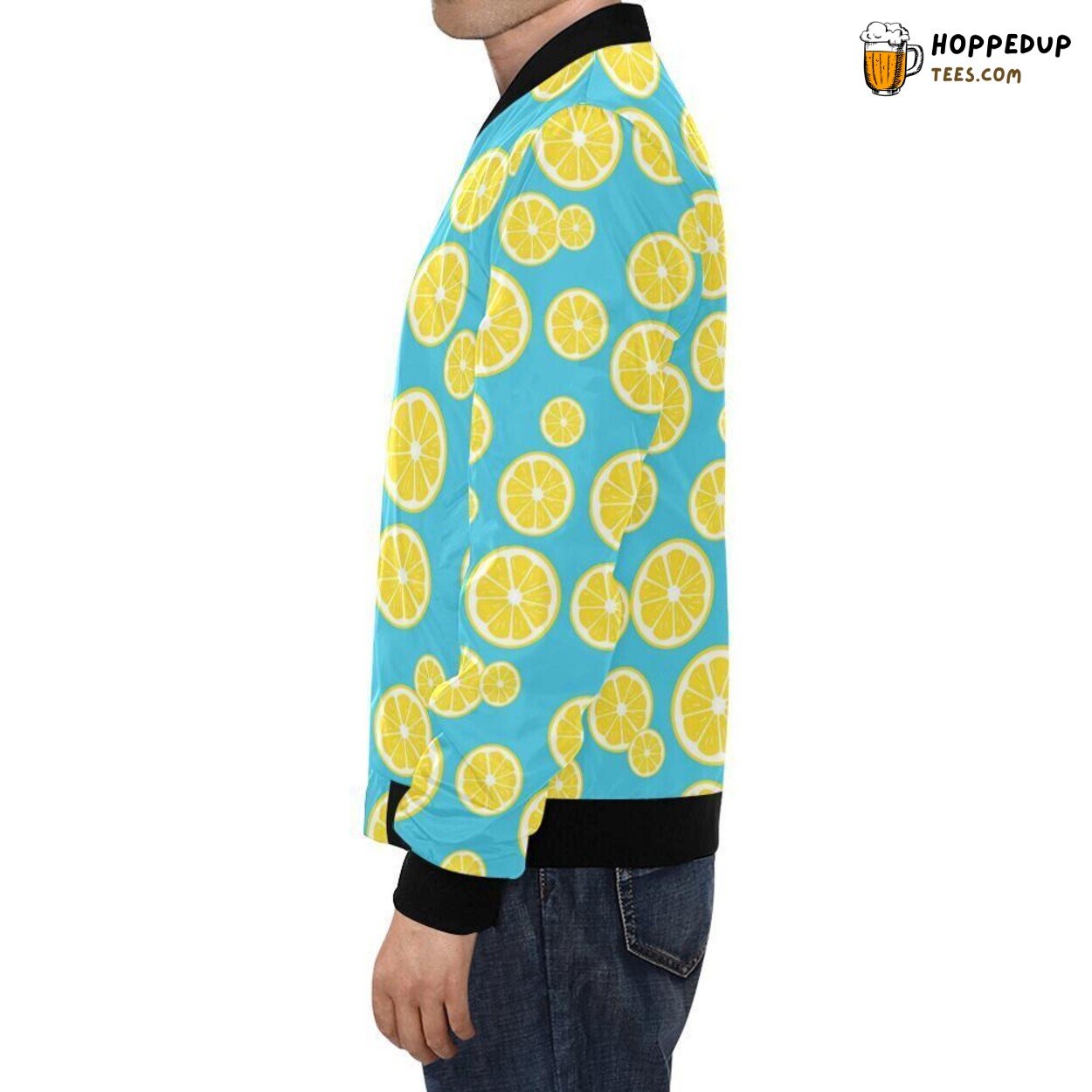 Lemon Slice Pattern Print Design Men’s Bomber Jacket Theme