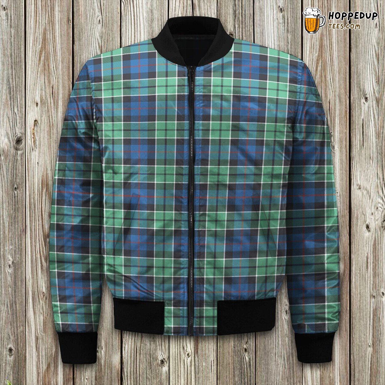 Leslie Hunting Ancient Tartan Bomber Jacket