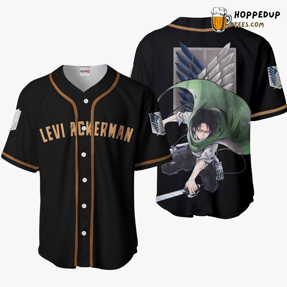 Levi Ackerman Distinctive Unique Anime Design Baseball Jersey Edition Levi Ackerman Distinctive Unique Anime Design Baseball Jersey Edition