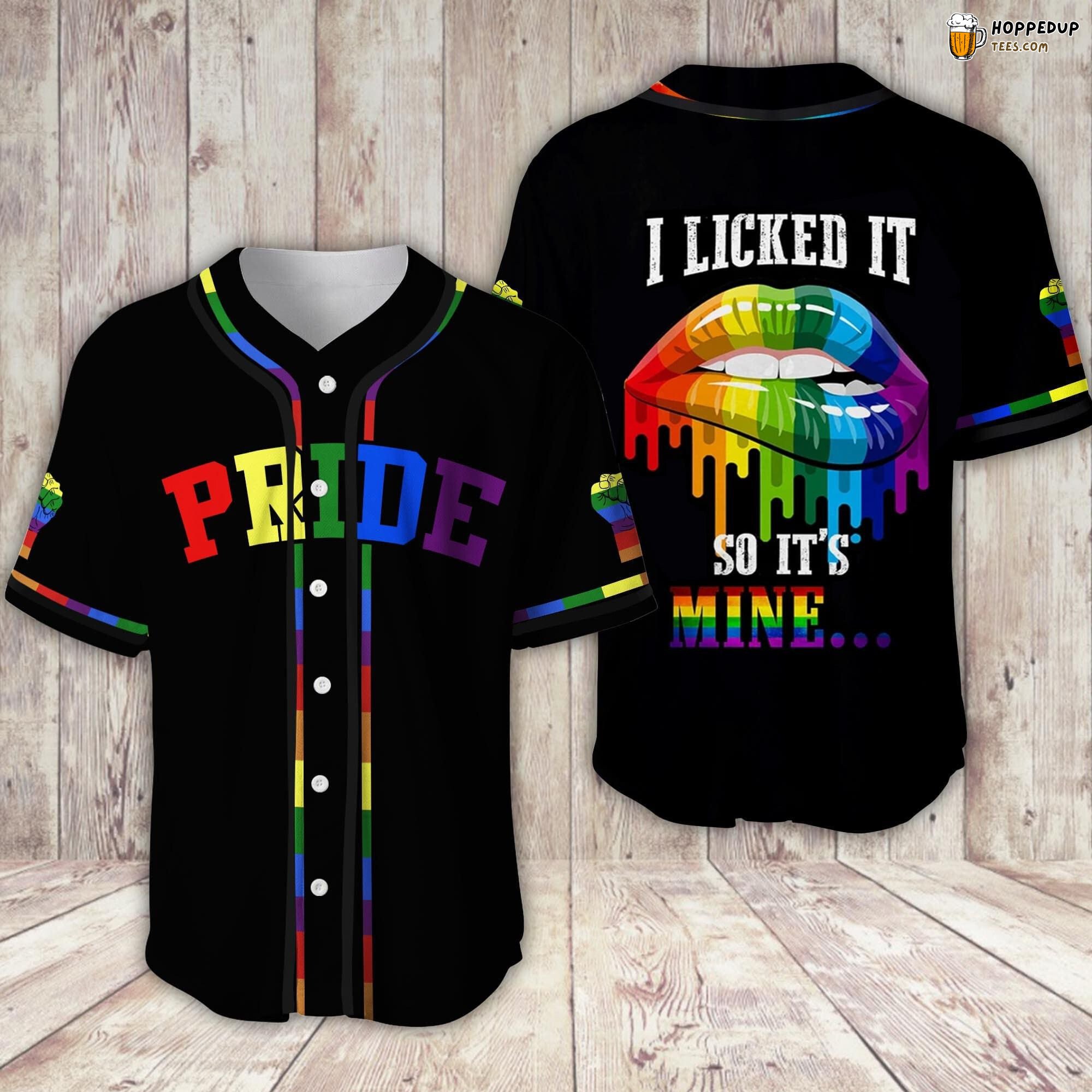 LGBT Pride Custom Claim Baseball Jersey Unique 3D Print Design Edition
