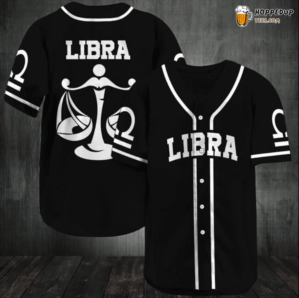 Libra Star Sign Harmony 3D Print Baseball Jersey Zodiac Series