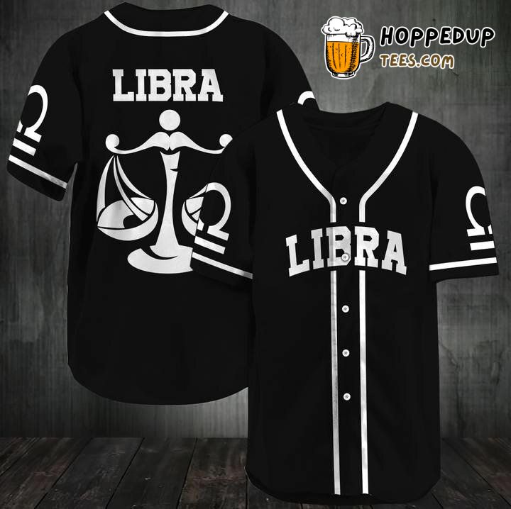 Libra Zodiac Graphic Design Baseball Jersey Unique Edition Tee Shirt