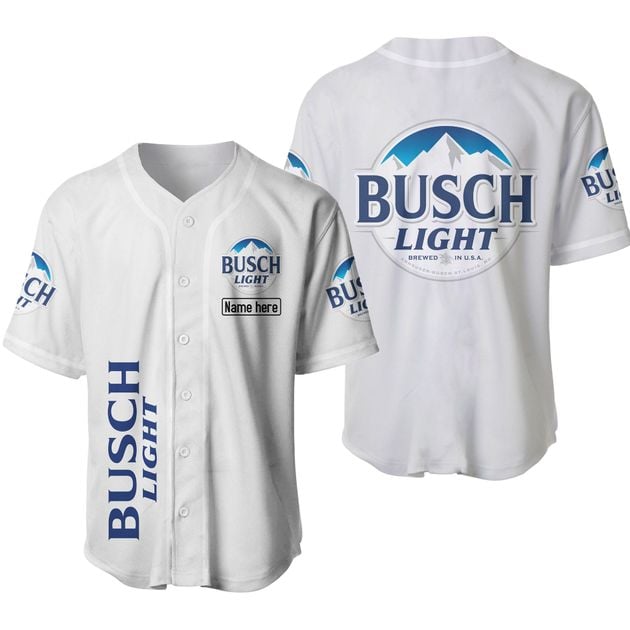 Light Beer Simple Custom Name Baseball Jersey HU