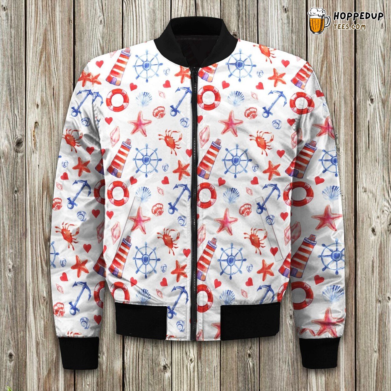 Lighthouse And Anchor Bomber Jacket