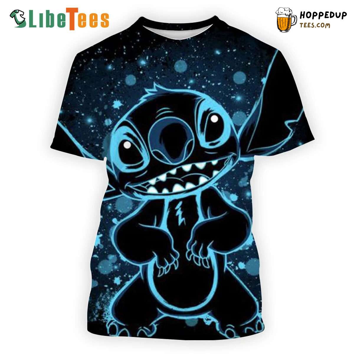 Lilo And Stitch Disney Light Blue Fan TShirt Exclusive Gift