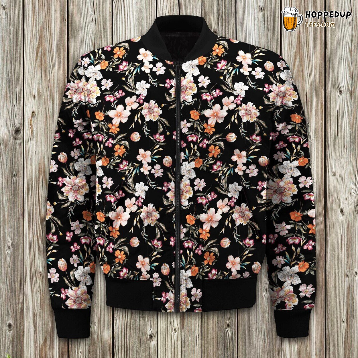 Lily’s Contrast on Dark Winter Bomber Jacket Designer Craft Lux